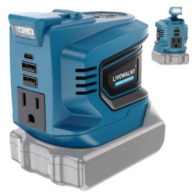 Imagem de Inversor de potência LIVOWALNY 200W DC18V para AC110V portátil
