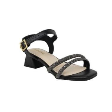 Imagem de Sandália Infantil Salto Baixo Brilho Molekinha 2347107-Feminino