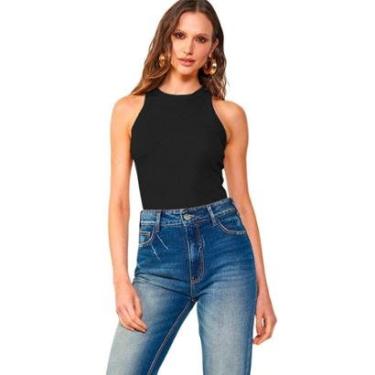 Imagem de Blusa Regata Colcci Canelada Preta-Feminino