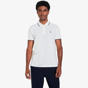 Imagem de Camisa Masculina Polo Reserva Priso Unico, Branco, 3G
