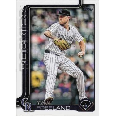 Imagem de Cartão de beisebol 2025 Topps 407 Kyle Freeland Rockies - Marca Própri