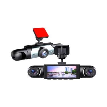 Imagem de Câmera Veicular 1080P Full HD Com Visão Noturna, 4 Lentes, Gravação Em