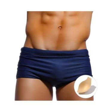Imagem de Shorts De Praia Masculinos Em Nylon Stretch De Cor Sólida Para Surf E 