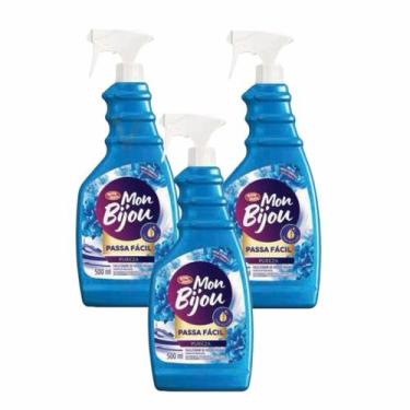 Imagem de 3x Facilitador de Passar Roupa Pureza Mon Bijou Spray- 500ml