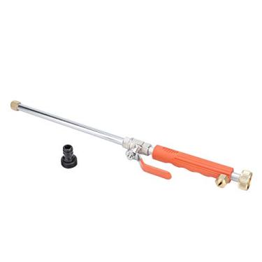 Imagem de Yuecoom Pistola de água de alta pressão, 46,5 cm G3/4 DN20 bocal de pulverização de alta pressão para lavadora de jardim com válvula de interruptor (laranja)