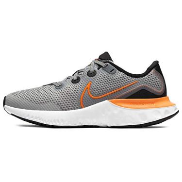 Imagem de Nike Kids Renew Run (Big Kid) Light Smoke Grey/Total Orange/Black/White 6 Big Kid M