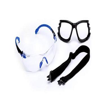 Imagem de 3M 50051131271895 Solus 1000 Safety Glass Kit, Black/Blue Frame, Standard, Clear