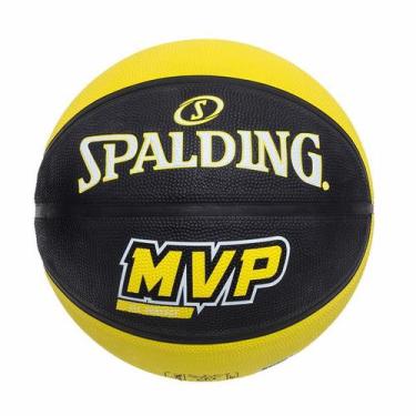 Imagem de Bola Basquete Spalding Mvp - Borracha - Tam 7 - Amarelo/ Preto