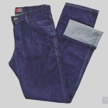 Imagem de Calça Jeans Masculina Tradicional/Serviço 100% Algodão. - Trabalho/Ser