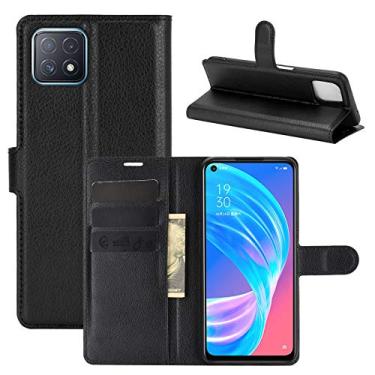 Imagem de Mobile phone accessories Para FOR OPPO A72 / A73 5G Litchi Texture Horizontal Flip Capa Protetora com Suporte e Slots de Cartão e Carteira phone case