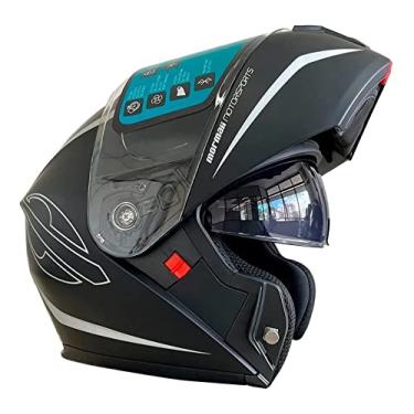 Imagem de Capacete Mormaii Articulado V1 Cruise Preto Fosco Viseira Óculos Solar Robocop Tamanho 60