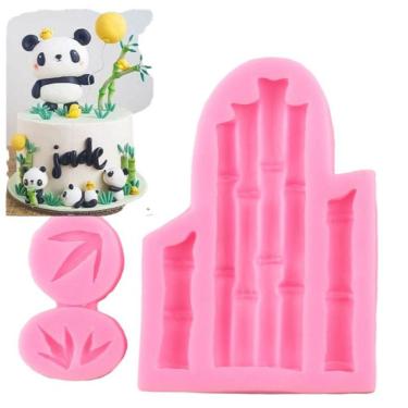 Imagem de Molde De Silicone Bambu, Panda