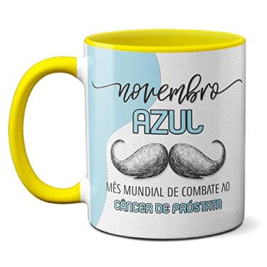 Imagem de Caneca Novembro Azul Mês Mundial Do Combate À Próstata (Amarela)