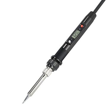 Imagem de Qican 80 W Professional LCD Digital Temperatura Ajustável Ferramenta de Ferro de Solda Elétrica Sem Chumbo Mini Estação de Solda Preto