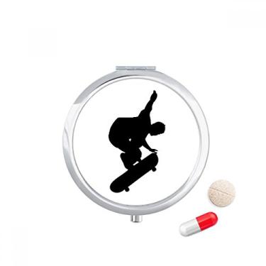 Imagem de Caixa de comprimidos para jogadores de skate, bolso para guardar remédios