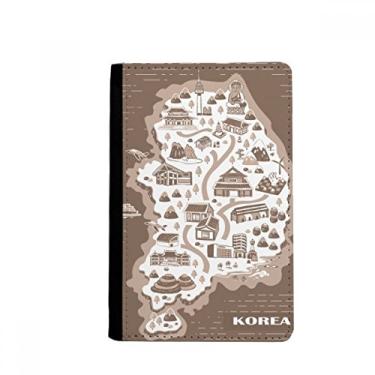 Imagem de Porta-passaporte Coreano Seul e Busan Notecase Burse capa carteira porta-cartões