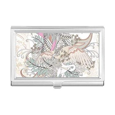 Imagem de Porta-cartões de visita com folhas Ukiyo-e de árvore de flores