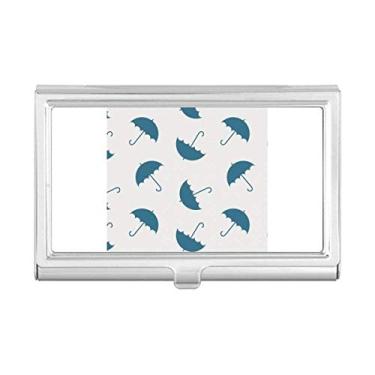 Imagem de Blue Umbrella Capa para cartão de visita, chuva, nuvem, porta-cartões