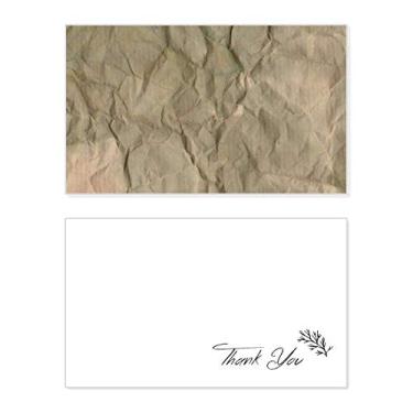 Imagem de Papel sujo, textura dobrada, corrugação, cartão de agradecimento, aniversário, saudação, casamento, agradecimento