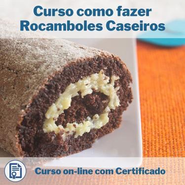 Imagem de Curso Online em videoaula como fazer Rocamboles Caseiros com Certificado + 2 brindes