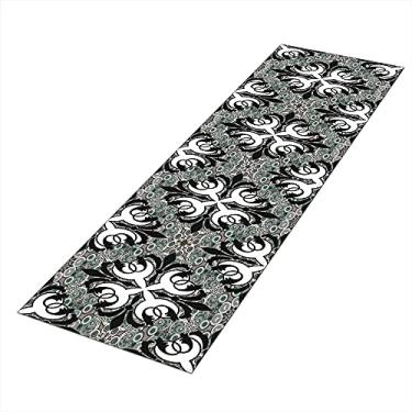 Imagem de Tapete Passadeira de Cozinha Arabesco Antiderrapante-50x160