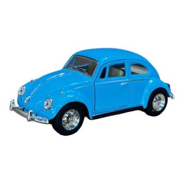 Imagem de Miniatura Volkswagen Fusca 1967 Azul Metal 1:32 - Kinsmart