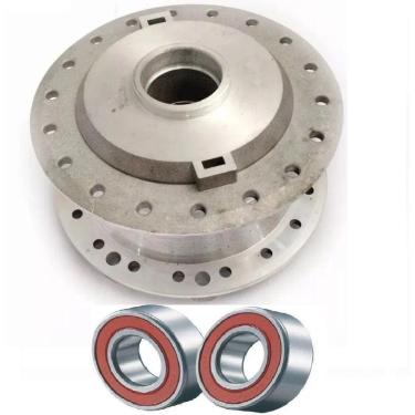 Imagem de Cubo RODA Dianteiro C/ Rolamentos Bikelete Mobilete