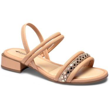 Imagem de Sandália Salto Baixo Mississipi Q9551 Feminina - Nude