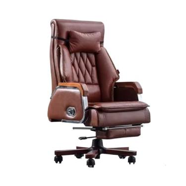 Imagem de WAOCEO Cadeira de escritório cadeira de escritório de negócios cadeira de estudo em casa cadeira de escritório sedentária confortável pode ser cadeiras de mesa elevadoras giratórias (cor: A)