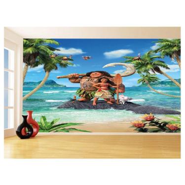 Imagem de Papel De Parede 3D Infantil Moana Princesa Maui 3,5M Azs378