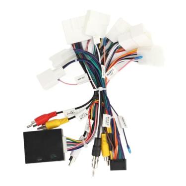 Imagem de Chicote De Fiação De Atualização De áudio De Carro Sem Costura, Chicote De Fiação De Rádio Estéreo De Carro, Chicote De Fios Da Unidade Principal De Rádio De Carro Com Decodificador USB CANBUS Para Ca