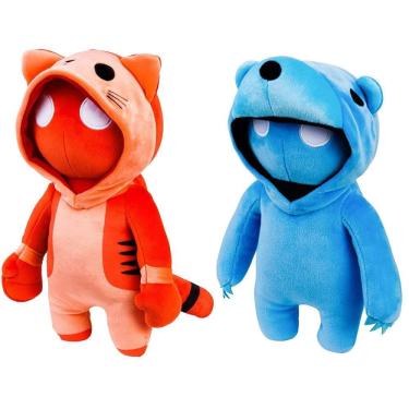 Imagem de Gang Beasts Gato Vermelho Urso Azul Pelúcia 16 &quot;Doll Gamer Personagem