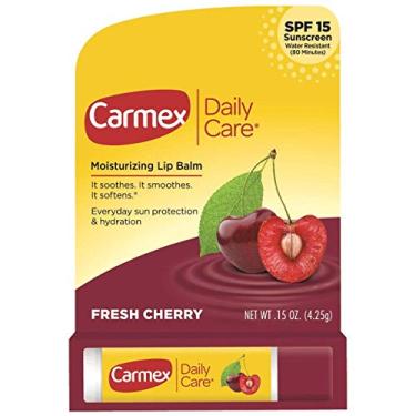 Imagem de Carmex Click-Stick Moisturizing Lip Balm SPF 15 Cherry 0.15 oz (Pack of 9)