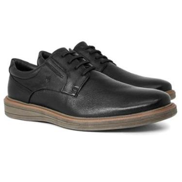 Imagem de Sapato Social Rafarillo Couro Legítimo Confortável Solado Macio Palmilha Macia Camurça Derby 99001-Masculino