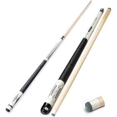 Imagem de Bastão de sinuca, 1/2 taco de bilhar articulado, conjunto de tacos de bilhar de bolas de bilhar, aperto de mão antiderrapante, bastões de tacos para jogadores profissionais de bilhar (taco de sinuca,