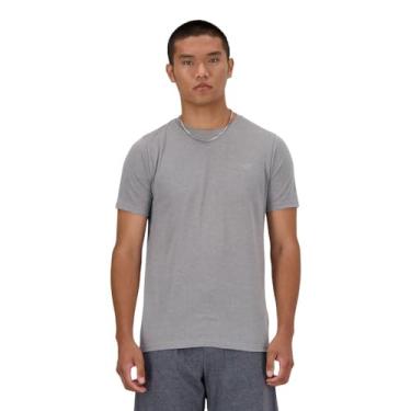 Imagem de New Balance Camiseta masculina Sport Essentials Heathertech, Cinza atlético mesclado, M