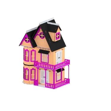 Imagem de Kit Casinha Bonecas Polly Mirian ECO 29 Moveis E+b Darama