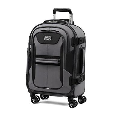 Imagem de Travelpro Mala expansível com rodas giratórias e macias, Cinza/preto, Carry-On 21-Inch, Bold - Mala expansível macia com rodas giratórias