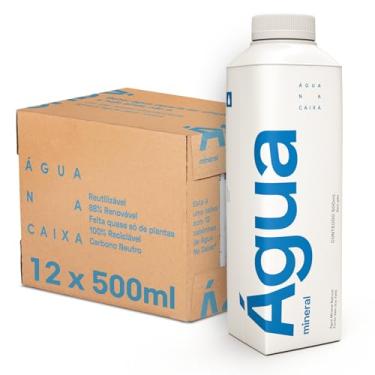 Imagem de Água na Caixa 500ml | Pack com 12 unidades | Água Mineral sem gás | Tetrapak | Embalagem reutilizável, 100% Reciclável, 88% renovável, carbono neutro / Sustentável