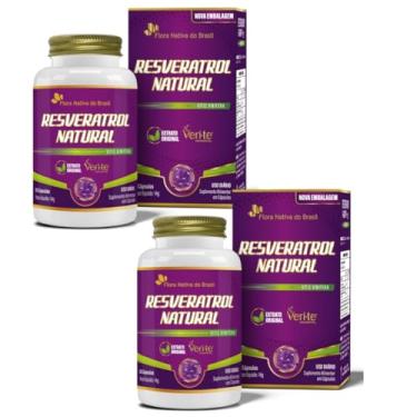 Imagem de 2x Resveratrol + Vitamina E +VITIS Vinifera (VERI-TE) 30 Vegan Caps Flora Nativa