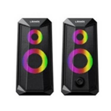 Imagem de Caixa Som PC, Gamer Lehmox, LED, RGB,  GT-S4 Stereo, USB/P2