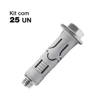 Imagem de Kit 25un Chumbador Cbn Bucha Nylon 5/16" X 2.1/4" - ÂNcora - ANCORA