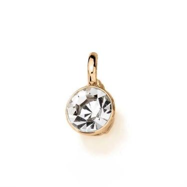 Imagem de Pingente banhado ouro 3x 24k 18k e 22k  feminino solitário de cristal 