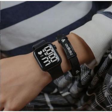 Imagem de Relogio de Pulso Digital Led Adulto e Infantil Sports natação Prova ág