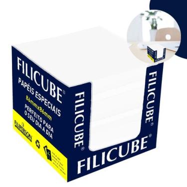 Imagem de Bloco Lembrete Recado Filicube 8x8 Branco 700fls Filiperson