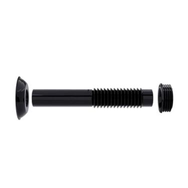 Imagem de Tubo de ligacao ajustavel para vaso sanitario preto 260mm blukit