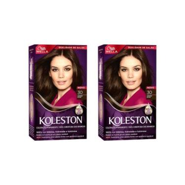 Imagem de Coloraçao Koleston 30 Castanho Escuro-Kit C/2Un