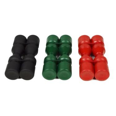 Imagem de Kit Shakers Ganzá Chocalho Duplo 3 Peças Grave Médio Agudo - Jhamma