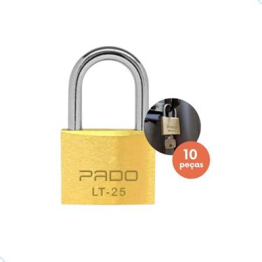Imagem de Kit com 10 Cadeados Pado 25mm Bicicleta Armario