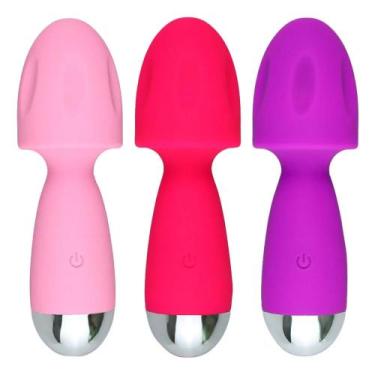 Imagem de Mini Varinha Mágica Cogumelo 10 Vibros Youvibe Vipmix, PINK